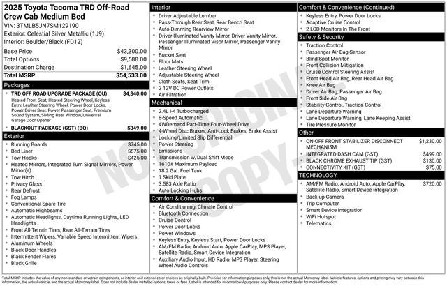 2025 Toyota Tacoma SR5