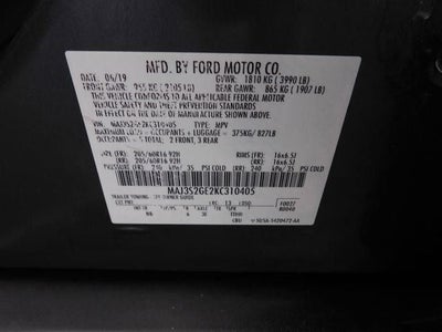 2019 Ford EcoSport SE