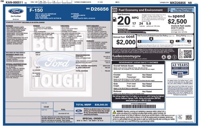 2021 Ford F-150 XL