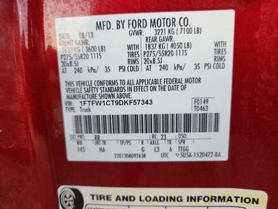 2013 Ford F-150 Lariat