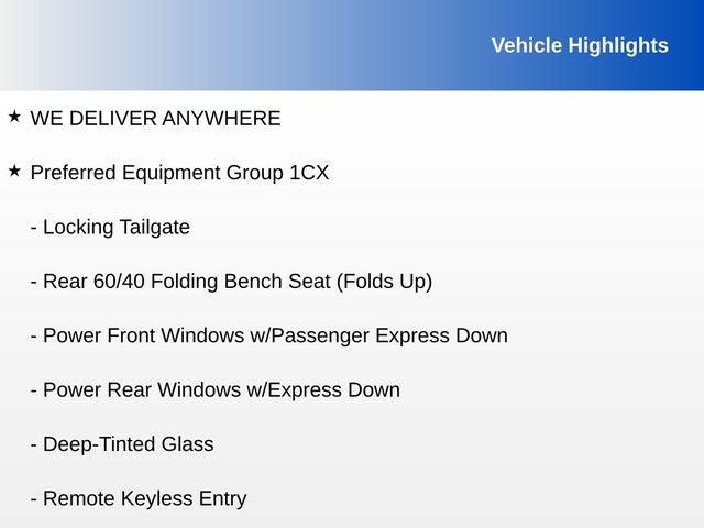 2020 Chevrolet Silverado 1500 Custom