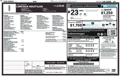 2020 Lincoln Nautilus Reserve