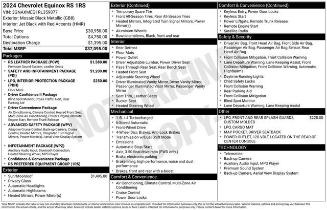 2024 Chevrolet Equinox RS
