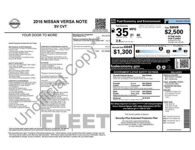 2016 Nissan Versa Note Base