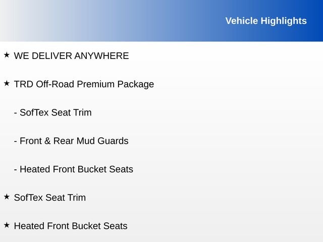 2024 Toyota Tundra SR5 TRD OFFROAD PREMIUM
