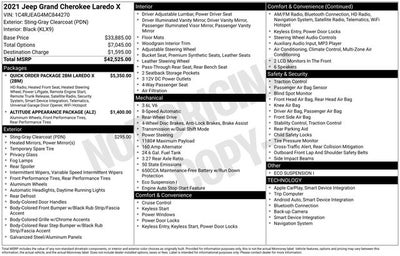 2021 Jeep Grand Cherokee Laredo X