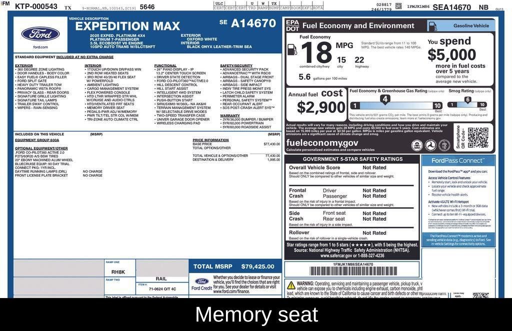 2025 Ford Expedition Max Platinum