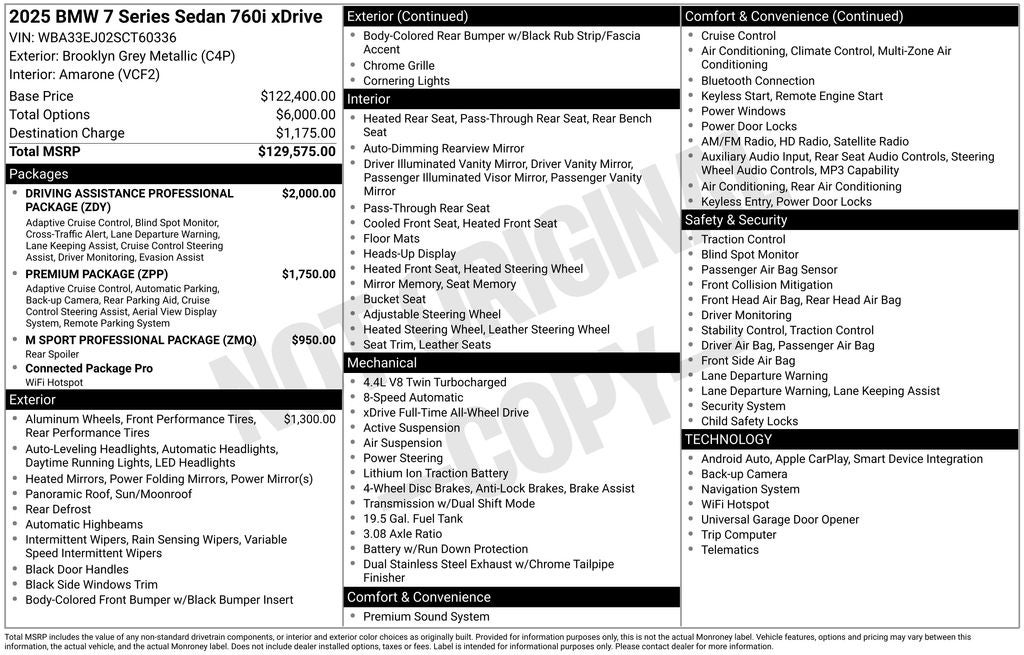 2025 BMW 7 Series 760i xDrive