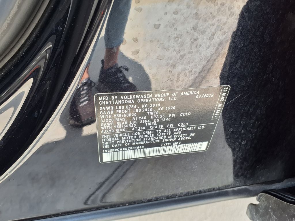 2019 Volkswagen Atlas 3.6L V6 SEL R-Line R-Line