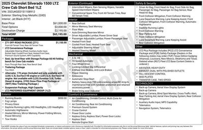2025 Chevrolet Silverado 1500 LTZ