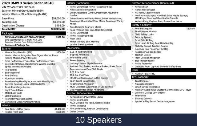 2020 BMW 3 Series M340i