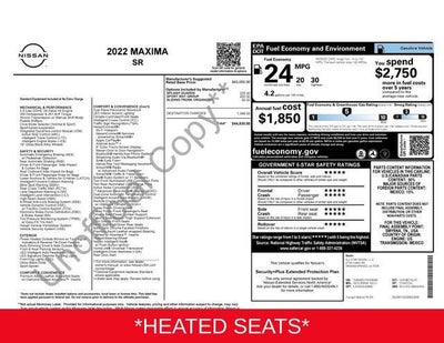 2022 Nissan Maxima SR