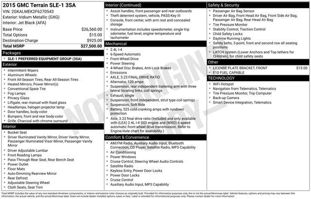 2015 GMC Terrain SLE-1
