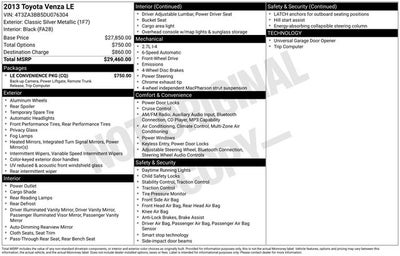 2013 Toyota Venza Base
