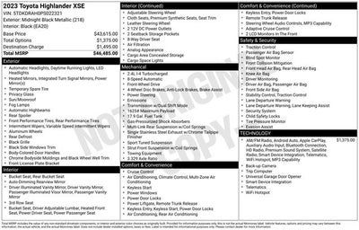 2023 Toyota Highlander XSE