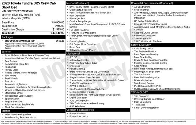 2020 Toyota Tundra SR5