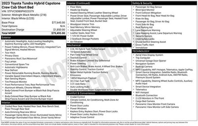 2023 Toyota Tundra Hybrid Capstone