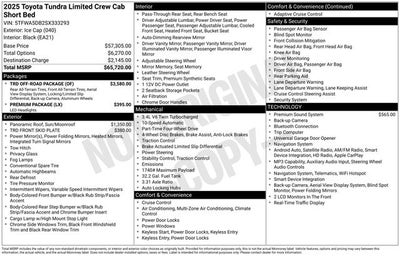 2025 Toyota Tundra Limited