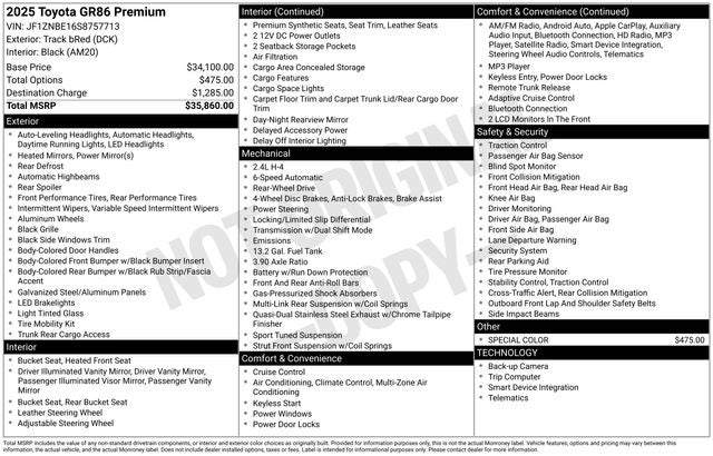 2025 Toyota GR86 Premium