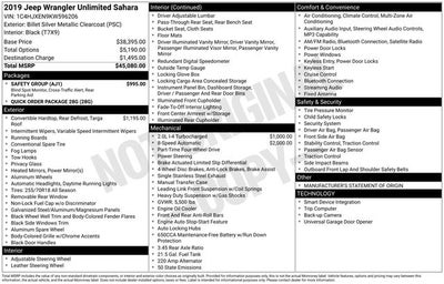 2019 Jeep Wrangler Unlimited Sahara