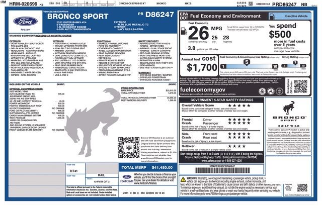 2023 Ford Bronco Sport Outer Banks