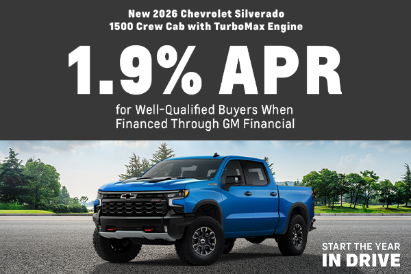 New 2026 Chevrolet Silverado 1500 Crew Cab with TurboMax Engine