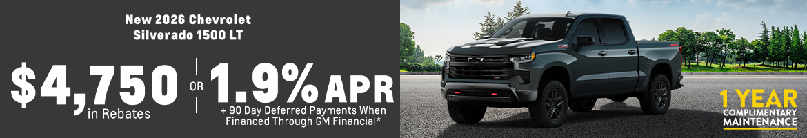 New 2026 Chevrolet Silverado 1500 LT