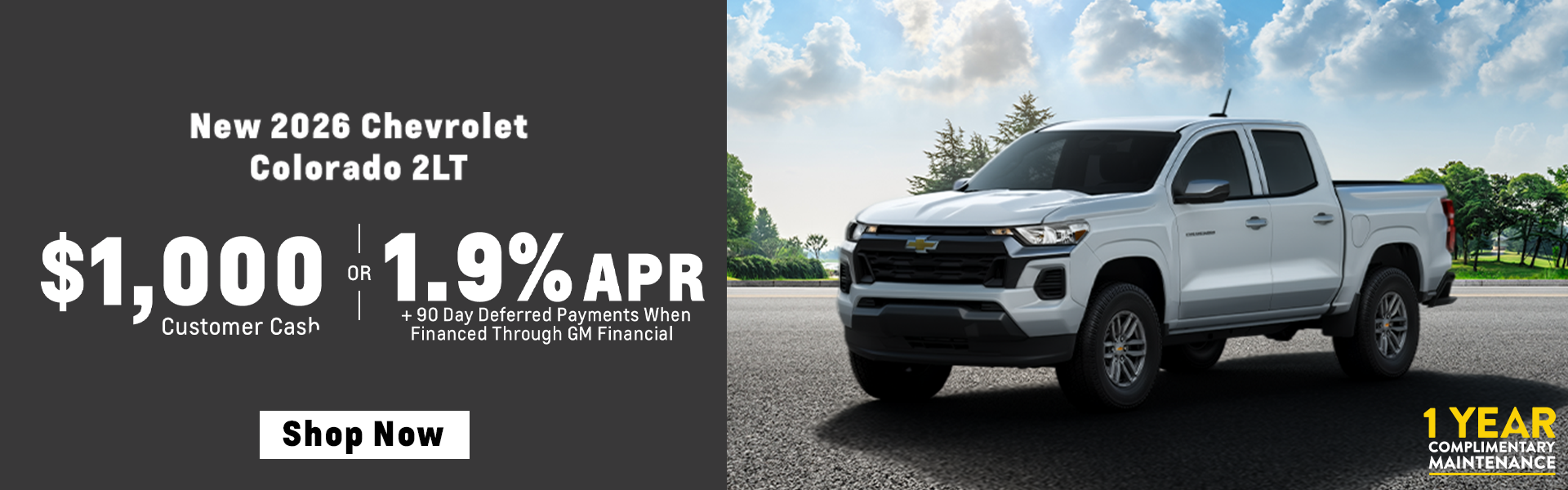 New 2026 Chevrolet Colorado 2LT