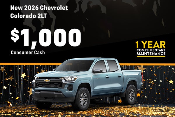New 2026 Chevrolet Colorado 2LT