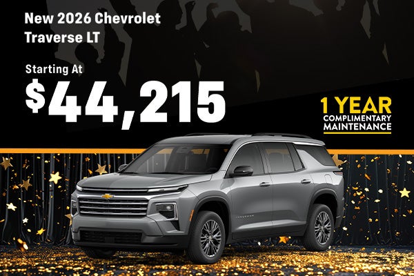 New 2026 Chevrolet Traverse LT