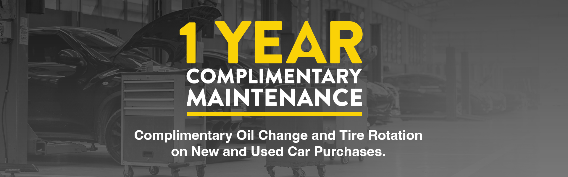 Complimentary Oil Change and Tire Rotation on New and Used C